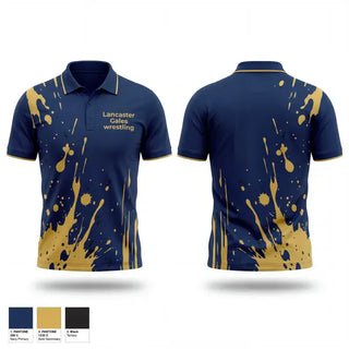 Short Sleeve Performance Polo, Lancaster Gales wrestling, Wrestling, Teamtime, Team time, sublimation, custom sports apparel, team uniforms, spirit wear, spiritwear, sports uniforms, custom shirts, team store, custom team store, fundraiser sports, apparel fundraiser