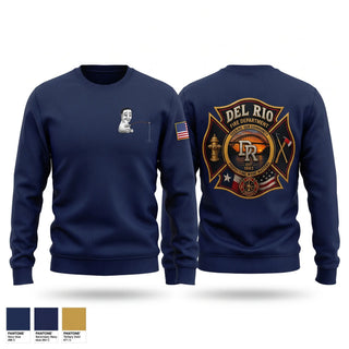 Crew Neck Sweatshirt, Del Rio fire, Fire Department, Teamtime, Team time, sublimation, custom sports apparel, team uniforms, spirit wear, spiritwear, sports uniforms, custom shirts, team store, custom team store, fundraiser sports, apparel fundraiser