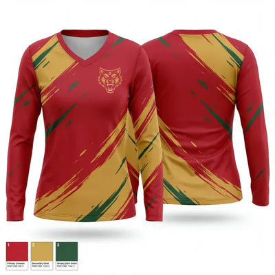 Rome jr wolves 46508775 Women's Long Sleeve V-neck Shirt - 1