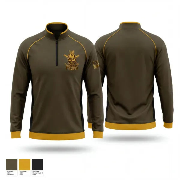 Quarter Zip Jacket, Los Viejos, Baseball, Teamtime, Team time, sublimation, custom sports apparel, team uniforms, spirit wear, spiritwear, sports uniforms, custom shirts, team store, custom team store, fundraiser sports, apparel fundraiser
