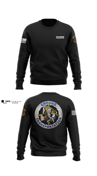 Crew Neck Sweatshirt, 96 LRS Ground Transportation, Air Force, Teamtime, Team time, sublimation, custom sports apparel, team uniforms, spirit wear, spiritwear, sports uniforms, custom shirts, team store, custom team store, fundraiser sports, apparel fundraiser