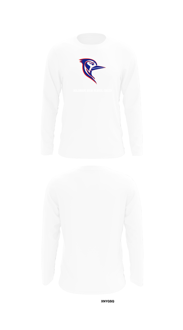 Long Sleeve Performance Shirt, Holbrook High School Cheer, Cheer, Teamtime, Team time, sublimation, custom sports apparel, team uniforms, spirit wear, spiritwear, sports uniforms, custom shirts, team store, custom team store, fundraiser sports, apparel fundraiser