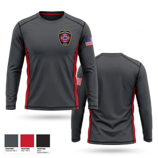 Long Sleeve Performance Shirt, Bonner Springs Fire Department, Fire Department, Teamtime, Team time, sublimation, custom sports apparel, team uniforms, spirit wear, spiritwear, sports uniforms, custom shirts, team store, custom team store, fundraiser sports, apparel fundraiser