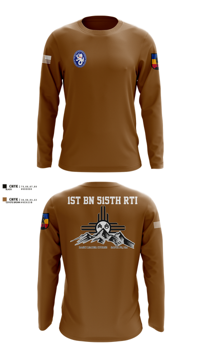 1st BN 515th RTI 17257625 Long Sleeve Performance Shirt 5
