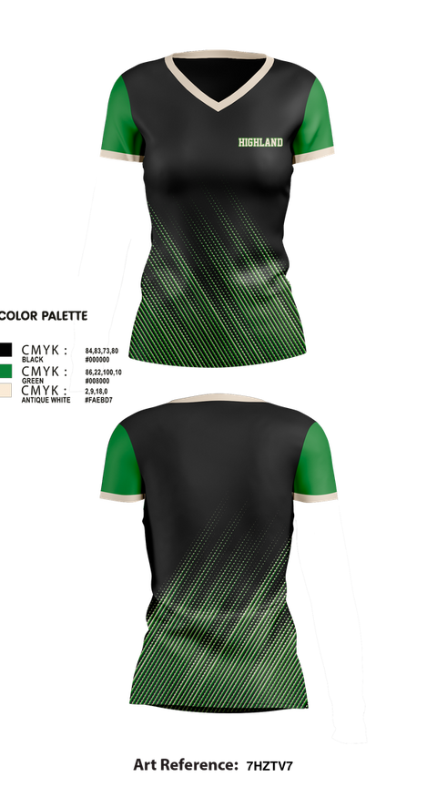 Womens Short Sleeve Vneck Shirt, Highland, Wrestling, Teamtime, Team time, sublimation, custom sports apparel, team uniforms, spirit wear, spiritwear, sports uniforms, custom shirts, team store, custom team store, fundraiser sports, apparel fundraiser