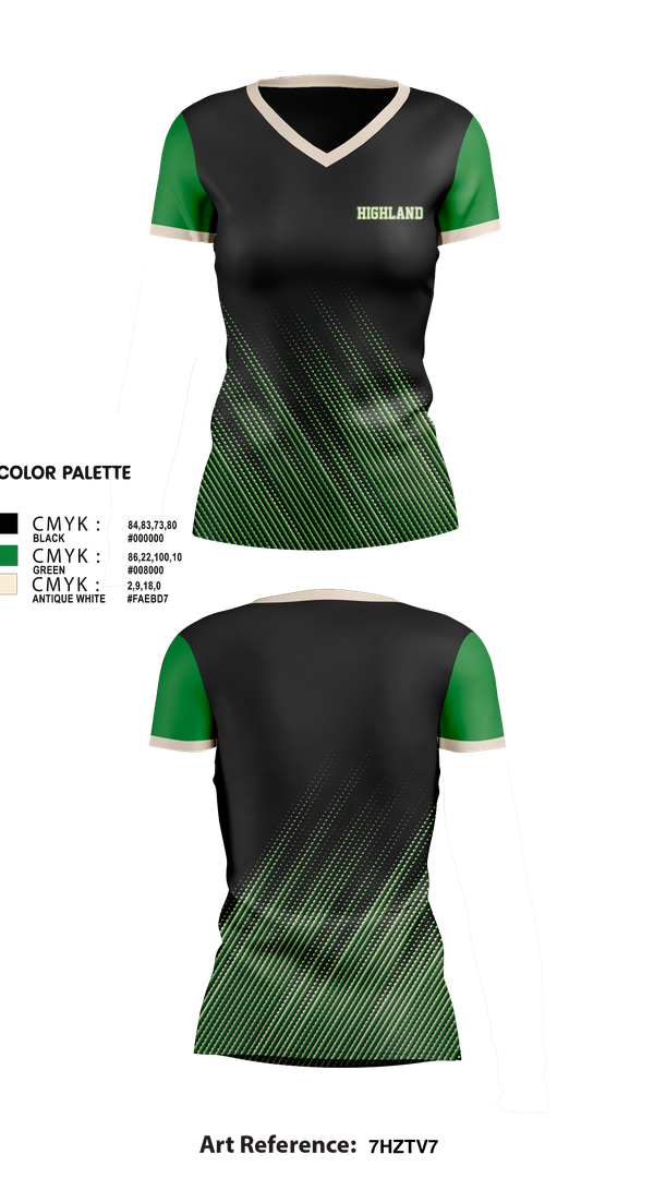 Womens Short Sleeve Vneck Shirt, Highland, Wrestling, Teamtime, Team time, sublimation, custom sports apparel, team uniforms, spirit wear, spiritwear, sports uniforms, custom shirts, team store, custom team store, fundraiser sports, apparel fundraiser