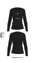 Charlie Rock, 4-31 IN, 2IBCT, 10MTN 63495362 Women's Long Sleeve V-neck Shirt - 22