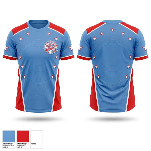 Soft Poly Tee Cotton Like Feel, Bladen County All Stars, Softball, Teamtime, Team time, sublimation, custom sports apparel, team uniforms, spirit wear, spiritwear, sports uniforms, custom shirts, team store, custom team store, fundraiser sports, apparel fundraiser