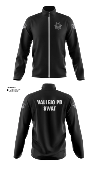 Fleece Jacket, Vallejo PD SWAT, Police, Teamtime, Team time, sublimation, custom sports apparel, team uniforms, spirit wear, spiritwear, sports uniforms, custom shirts, team store, custom team store, fundraiser sports, apparel fundraiser