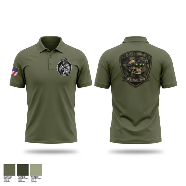 Short Sleeve Performance Polo, Brush Team, Police, Teamtime, Team time, sublimation, custom sports apparel, team uniforms, spirit wear, spiritwear, sports uniforms, custom shirts, team store, custom team store, fundraiser sports, apparel fundraiser