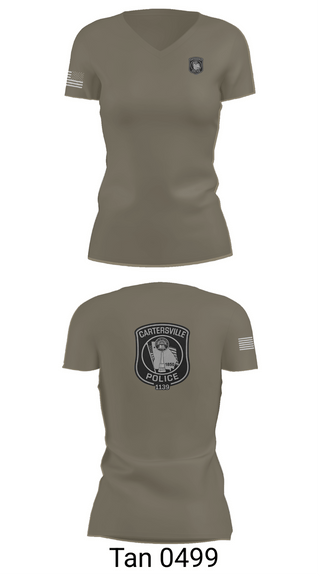 Womens Short Sleeve Vneck Shirt, Cartersville Police, Police, Teamtime, Team time, sublimation, custom sports apparel, team uniforms, spirit wear, spiritwear, sports uniforms, custom shirts, team store, custom team store, fundraiser sports, apparel fundraiser