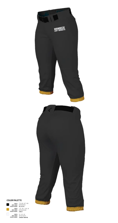 Hornbeck Lady Hornets 8637101 Softball Pants - 21