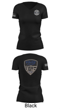 Dewey Police Department 16354640 Women's Short Sleeve V-neck Shirt - 27