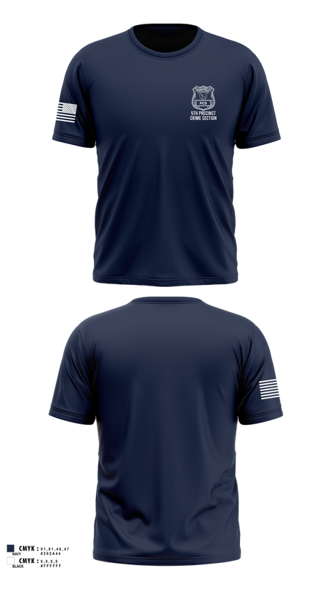 Old School Cotton Feel Shirt, 5th PCT Crime Section, , Teamtime, Team time, sublimation, custom sports apparel, team uniforms, spirit wear, spiritwear, sports uniforms, custom shirts, team store, custom team store, fundraiser sports, apparel fundraiser