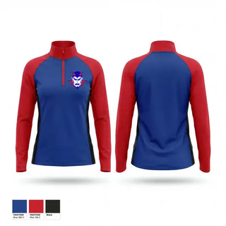 Quarter Zip Jacket, Dover Academy Blue Devils, , Teamtime, Team time, sublimation, custom sports apparel, team uniforms, spirit wear, spiritwear, sports uniforms, custom shirts, team store, custom team store, fundraiser sports, apparel fundraiser