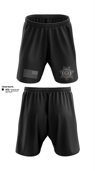 Athletic Shorts With Pockets, Sheriff K9, Police, Teamtime, Team time, sublimation, custom sports apparel, team uniforms, spirit wear, spiritwear, sports uniforms, custom shirts, team store, custom team store, fundraiser sports, apparel fundraiser