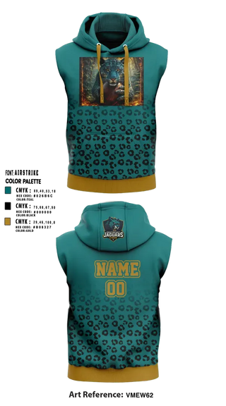 Sleeveless Hoodie, southeast Jaguars, , Teamtime, Team time, sublimation, custom sports apparel, team uniforms, spirit wear, spiritwear, sports uniforms, custom shirts, team store, custom team store, fundraiser sports, apparel fundraiser