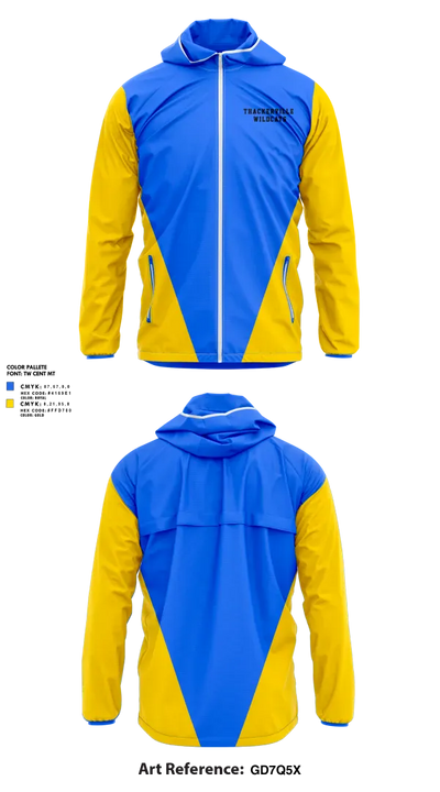 Thackerville Wildcats 36361738 Windbreaker - 1