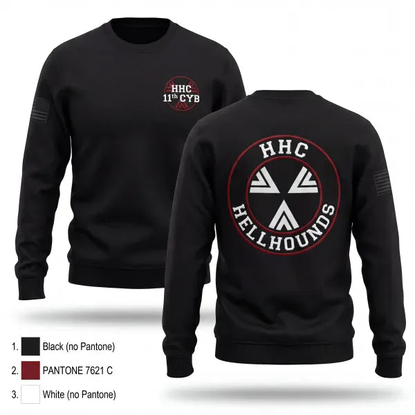 Crew Neck Sweatshirt, HHC, 11th CYB, Army, Teamtime, Team time, sublimation, custom sports apparel, team uniforms, spirit wear, spiritwear, sports uniforms, custom shirts, team store, custom team store, fundraiser sports, apparel fundraiser