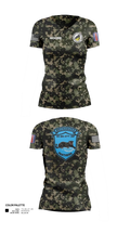C Co 2-47 197th Infantry Brigade 20243468 Women's Short Sleeve V-neck Shirt - 21
