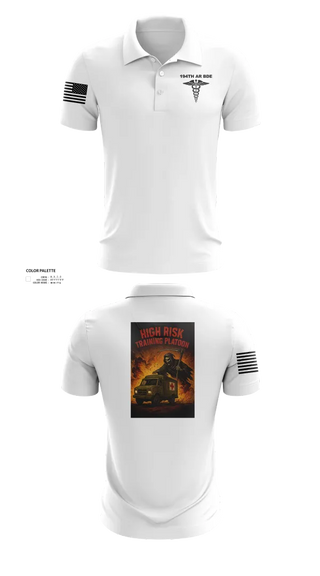 Short Sleeve Performance Polo, 194th AR BDE HRT Medics, Army, Teamtime, Team time, sublimation, custom sports apparel, team uniforms, spirit wear, spiritwear, sports uniforms, custom shirts, team store, custom team store, fundraiser sports, apparel fundraiser