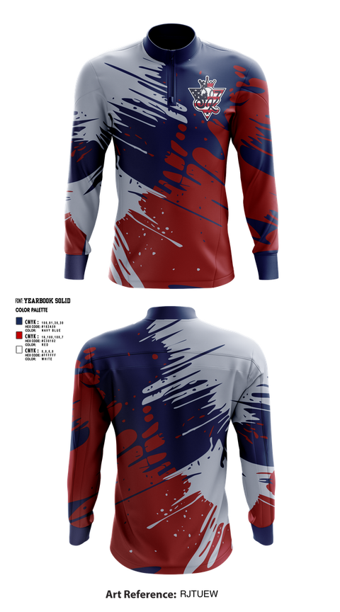 Quarter Zip Jacket, Hudddle, Spirit Store, Teamtime, Team time, sublimation, custom sports apparel, team uniforms, spirit wear, spiritwear, sports uniforms, custom shirts, team store, custom team store, fundraiser sports, apparel fundraiser