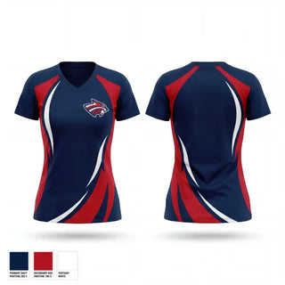 Womens Short Sleeve Vneck Shirt, Wildcats, Softball, Teamtime, Team time, sublimation, custom sports apparel, team uniforms, spirit wear, spiritwear, sports uniforms, custom shirts, team store, custom team store, fundraiser sports, apparel fundraiser