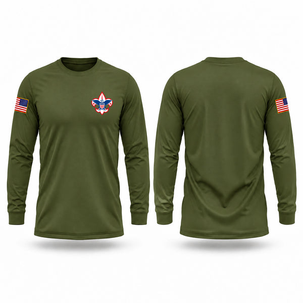 Long Sleeve Performance Shirt, Boy scouts of America, Police, Teamtime, Team time, sublimation, custom sports apparel, team uniforms, spirit wear, spiritwear, sports uniforms, custom shirts, team store, custom team store, fundraiser sports, apparel fundraiser