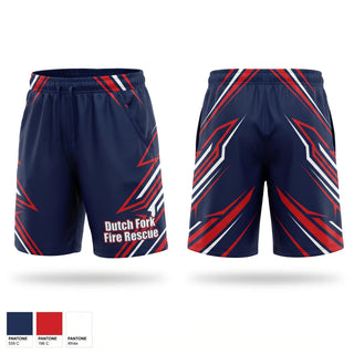 Athletic Shorts With Pockets, Dutch Fork Fire Rescue, Fire Department, Teamtime, Team time, sublimation, custom sports apparel, team uniforms, spirit wear, spiritwear, sports uniforms, custom shirts, team store, custom team store, fundraiser sports, apparel fundraiser