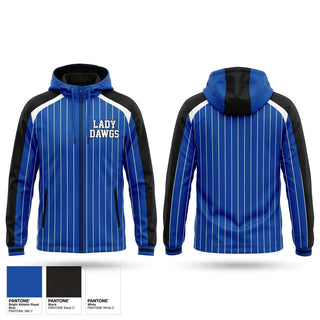 Windbreaker, Lady Dawgs, Softball, Teamtime, Team time, sublimation, custom sports apparel, team uniforms, spirit wear, spiritwear, sports uniforms, custom shirts, team store, custom team store, fundraiser sports, apparel fundraiser