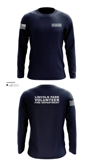 Long Sleeve Performance Shirt, Lincoln Park VFD, Fire Department, Teamtime, Team time, sublimation, custom sports apparel, team uniforms, spirit wear, spiritwear, sports uniforms, custom shirts, team store, custom team store, fundraiser sports, apparel fundraiser