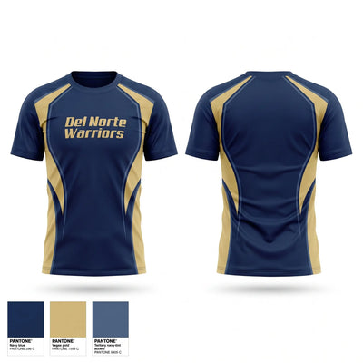 Del Norte Warriors Soft Poly Tee Cotton Like Feel - 1