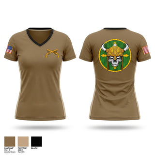 Womens Short Sleeve Vneck Shirt, 977 MP CO, Army, Teamtime, Team time, sublimation, custom sports apparel, team uniforms, spirit wear, spiritwear, sports uniforms, custom shirts, team store, custom team store, fundraiser sports, apparel fundraiser
