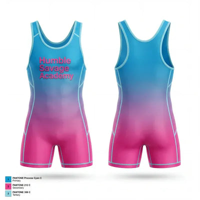 Humble Savage Academy 49512736 Wrestling Singlet - 1