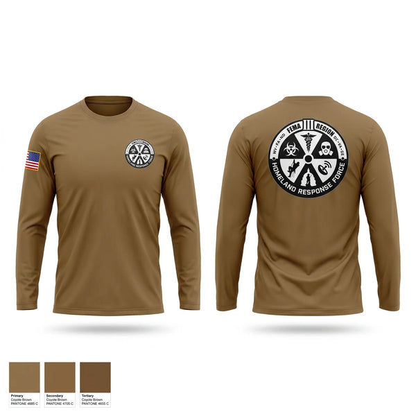 Long Sleeve Performance Shirt, Region III Homeland Response Force, National Guard, Teamtime, Team time, sublimation, custom sports apparel, team uniforms, spirit wear, spiritwear, sports uniforms, custom shirts, team store, custom team store, fundraiser sports, apparel fundraiser