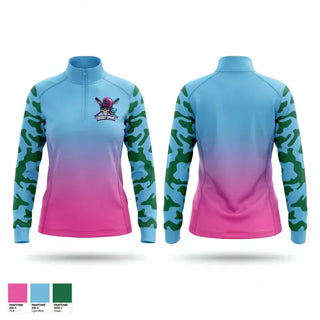Quarter Zip Jacket, Dugout divas, Softball, Teamtime, Team time, sublimation, custom sports apparel, team uniforms, spirit wear, spiritwear, sports uniforms, custom shirts, team store, custom team store, fundraiser sports, apparel fundraiser