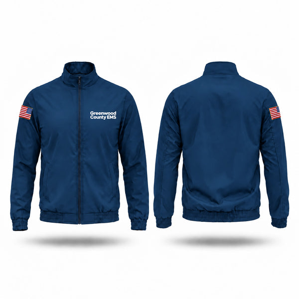 Windbreaker, Greenwood County EMS, EMS/EMT, Teamtime, Team time, sublimation, custom sports apparel, team uniforms, spirit wear, spiritwear, sports uniforms, custom shirts, team store, custom team store, fundraiser sports, apparel fundraiser