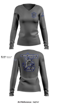 Cincinnati PD Marine Patrol Women's Long Sleeve V-neck Shirt - 21