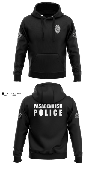 Hoodie, Pasadena I.S.D., Police, Teamtime, Team time, sublimation, custom sports apparel, team uniforms, spirit wear, spiritwear, sports uniforms, custom shirts, team store, custom team store, fundraiser sports, apparel fundraiser