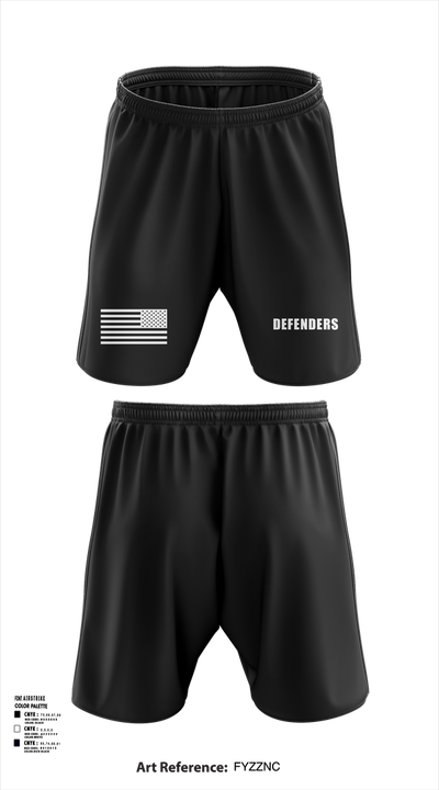 Defenders 3474605 Athletic Shorts With Pockets - 101