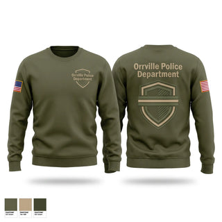 Crew Neck Sweatshirt, Orrville Police Department, Police, Teamtime, Team time, sublimation, custom sports apparel, team uniforms, spirit wear, spiritwear, sports uniforms, custom shirts, team store, custom team store, fundraiser sports, apparel fundraiser