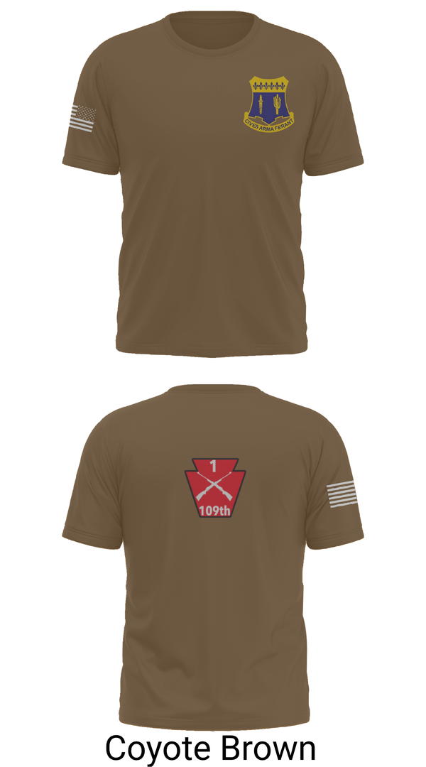 Short Sleeve Performance Shirt, A co 1/109, National Guard, Teamtime, Team time, sublimation, custom sports apparel, team uniforms, spirit wear, spiritwear, sports uniforms, custom shirts, team store, custom team store, fundraiser sports, apparel fundraiser