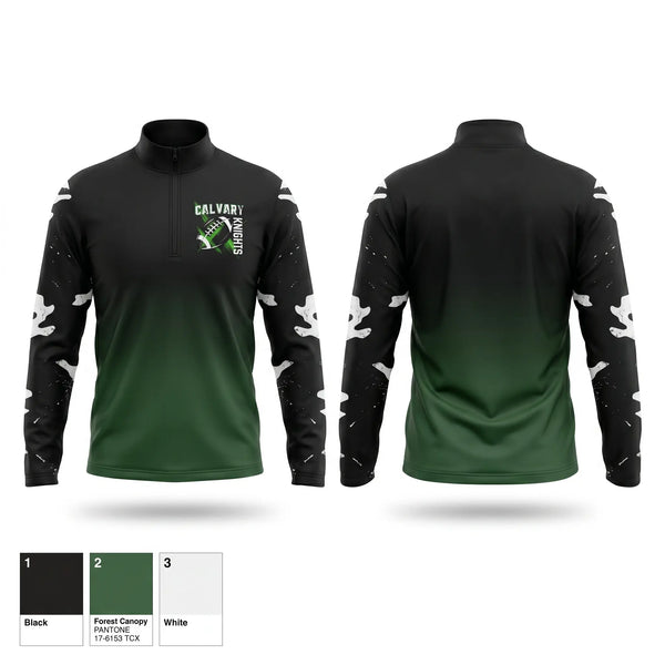 Quarter Zip Jacket, Calvary Knights, , Teamtime, Team time, sublimation, custom sports apparel, team uniforms, spirit wear, spiritwear, sports uniforms, custom shirts, team store, custom team store, fundraiser sports, apparel fundraiser