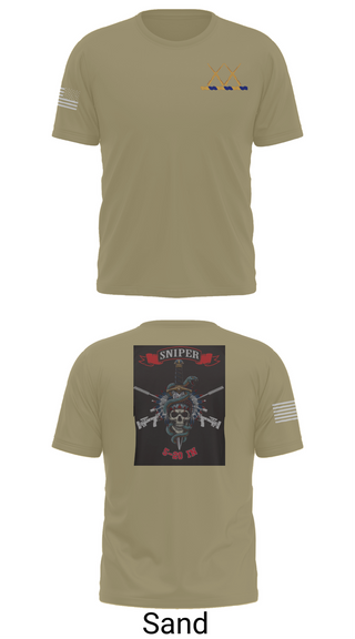 Old School Cotton Feel Shirt, 5-20 Infantry, Sniper section, Army, Teamtime, Team time, sublimation, custom sports apparel, team uniforms, spirit wear, spiritwear, sports uniforms, custom shirts, team store, custom team store, fundraiser sports, apparel fundraiser