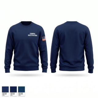 Crew Neck Sweatshirt, Criminal Investigations, Police, Teamtime, Team time, sublimation, custom sports apparel, team uniforms, spirit wear, spiritwear, sports uniforms, custom shirts, team store, custom team store, fundraiser sports, apparel fundraiser