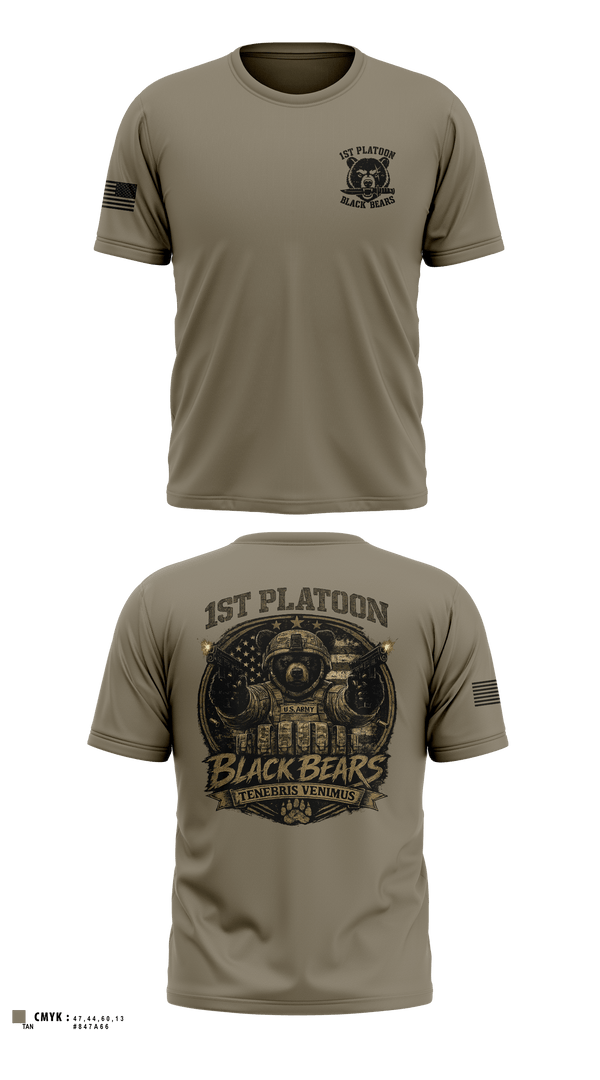 Old School Cotton Feel Shirt, 1ST PLT, 94MP, Army, Teamtime, Team time, sublimation, custom sports apparel, team uniforms, spirit wear, spiritwear, sports uniforms, custom shirts, team store, custom team store, fundraiser sports, apparel fundraiser