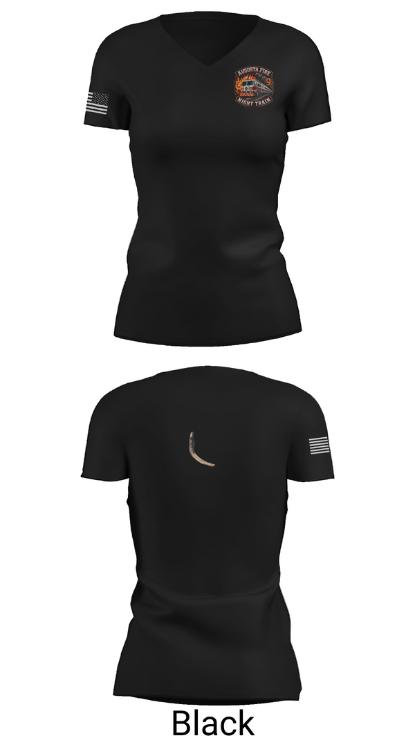 Womens Short Sleeve Vneck Shirt, Augusta fire department, Fire Department, Teamtime, Team time, sublimation, custom sports apparel, team uniforms, spirit wear, spiritwear, sports uniforms, custom shirts, team store, custom team store, fundraiser sports, apparel fundraiser