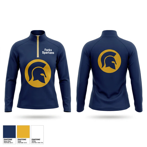 Quarter Zip Jacket, Forks Spartans, Baseball, Teamtime, Team time, sublimation, custom sports apparel, team uniforms, spirit wear, spiritwear, sports uniforms, custom shirts, team store, custom team store, fundraiser sports, apparel fundraiser