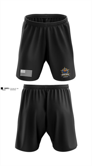 Athletic Shorts With Pockets, Mesa FOP, , Teamtime, Team time, sublimation, custom sports apparel, team uniforms, spirit wear, spiritwear, sports uniforms, custom shirts, team store, custom team store, fundraiser sports, apparel fundraiser