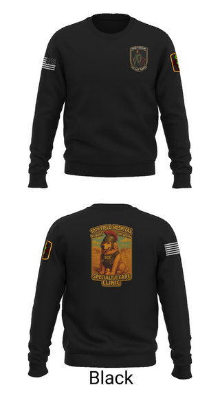 Crew Neck Sweatshirt, SCC 10th Field Hospital, , Teamtime, Team time, sublimation, custom sports apparel, team uniforms, spirit wear, spiritwear, sports uniforms, custom shirts, team store, custom team store, fundraiser sports, apparel fundraiser